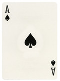Fototapeta Miasta - Playing Card - Ace of Spades