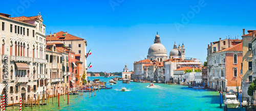 Naklejka - mata magnetyczna na lodówkę Grand Canal and Basilica Santa Maria della Salute, Venice, Italy