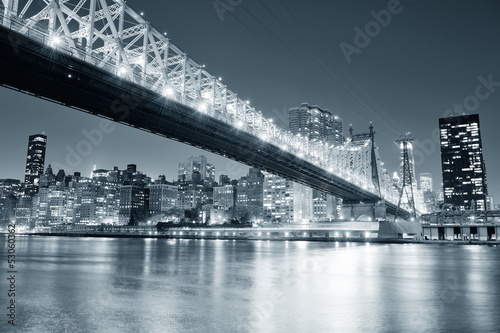 Fototapeta na wymiar New York City night panorama