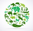 Animal green world - huge collection of icons
