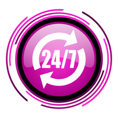 Poster - 24/7 service icon