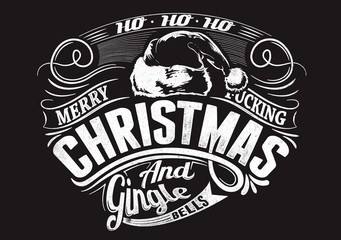 Fototapete - Merry ucking Christmas