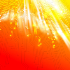 Poster - Abstract red light