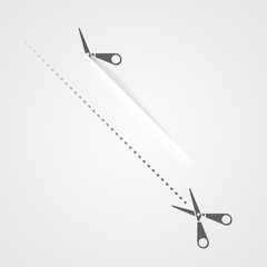 Poster - Cutting scissors template