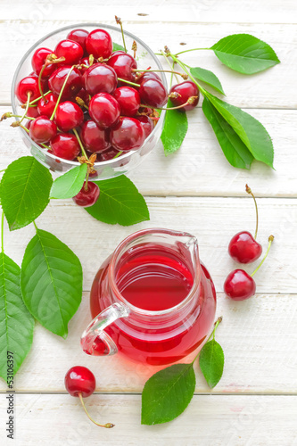 Nowoczesny obraz na płótnie Cherry juice