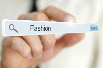 Wall Mural - word fashion written in search bar