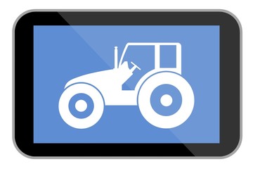 Wall Mural - Tracteur dans une tablette