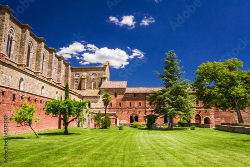 Ruins of an old monastery i...