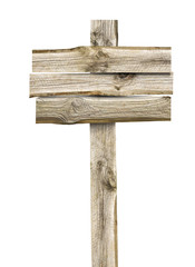 Poster - wooden singboard with clipping path