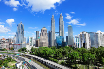 Fototapete - Kuala Lumpur skyline