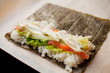sushi składnik ogórek ryba łosoś saałta nori ryż