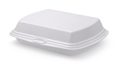 Wall Mural - Closed styrofoam food box