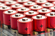 Red AA batteries