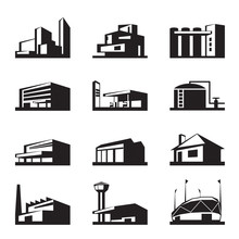 Various Types Of Construction - Vector Illustration