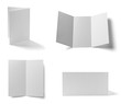 © Lumos sp - folded leaflet white blank paper template book