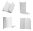 © Lumos sp - folded leaflet white blank paper template book