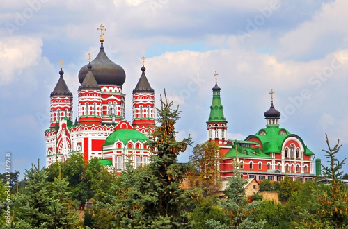 Naklejka na szybę Orthodox cathedral in Feofaniya, Kiev, Ukraine