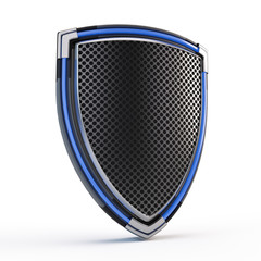 Fototapete - Shield isolated on white