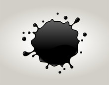 Ink Spot Background. To See The Other Vector Splash Illustrations , Please Check Splash And Dripping Collection.