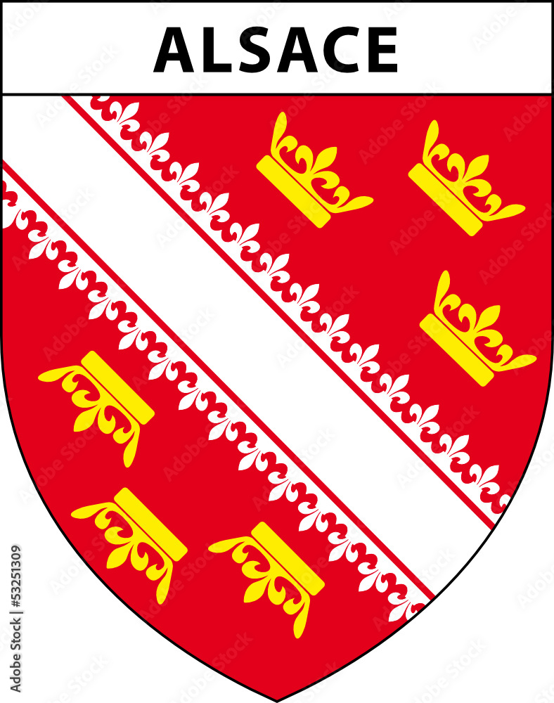 Blason région Alsace Stock Vector | Adobe Stock