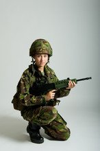 Armed Female Soldier