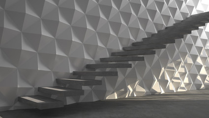 Wall Mural - Abstract stairs