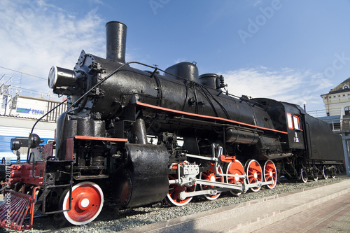 Naklejka ścienna Steam locomotive