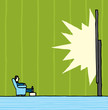 © CurvaBezier - Watching huge tv screen