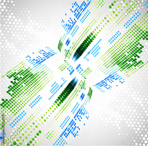 Obraz w ramie Abstract technology background. Vector