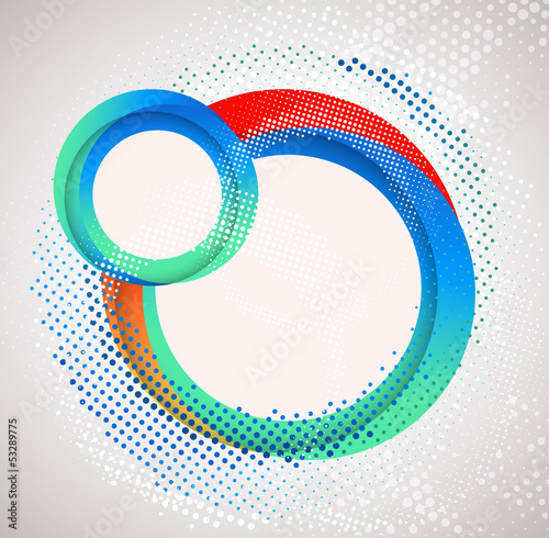 Naklejka na szybę Abstract circle background. Vector