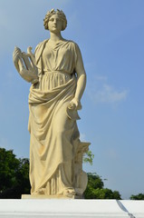 Female statue made of marble,Thailand.