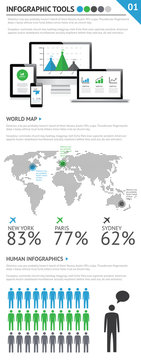 Awesome infographic tools set 1 of 4