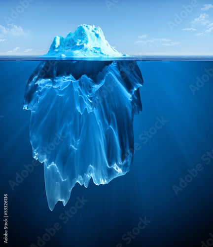 Naklejka na drzwi iceberg