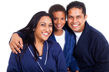 Wall Mural - indian family in pajamas close up