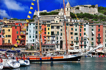 Wall Mural - scenic Portovenere, Cinque terre, Italy