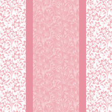 Vector Pink Card With Floral Pattern.