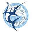 fishing logo, marlin logo