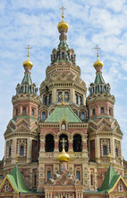 St. Peter And Paul Cathedral In Peterhof, St. Petersburg, Russia