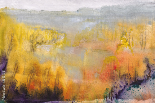 Obraz w ramie Autumn landscape