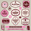© Sze Wei Wong - Vintage frame cupcake，bakery, bread, sandwich label set