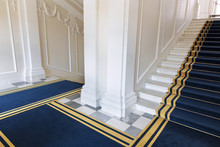 Stairwell In The Polish Palace. Royal Castle In Warsaw