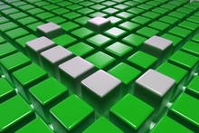 3D Green Blocks