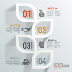 Wall Mural - Modern business design template, infographic, website