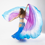 woman with curves dancing an oriental dance belly dancer