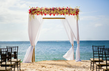 Beautiful Wedding Arch On The Beach