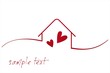 Home , love, architecture , icon, business logo design