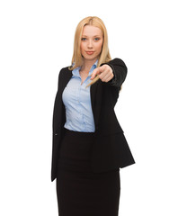 Sticker - businesswoman pointing her finger