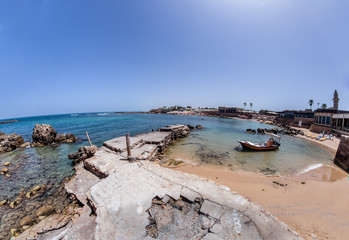 Fototapete - Caesarea port
