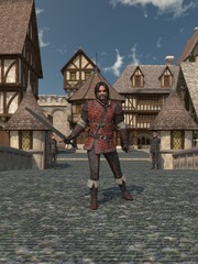 Fototapete - Old Medieval Town Guard