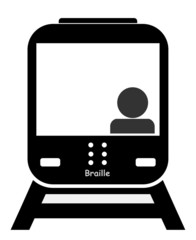 Aufkleber - Train pour personnes handicapées
